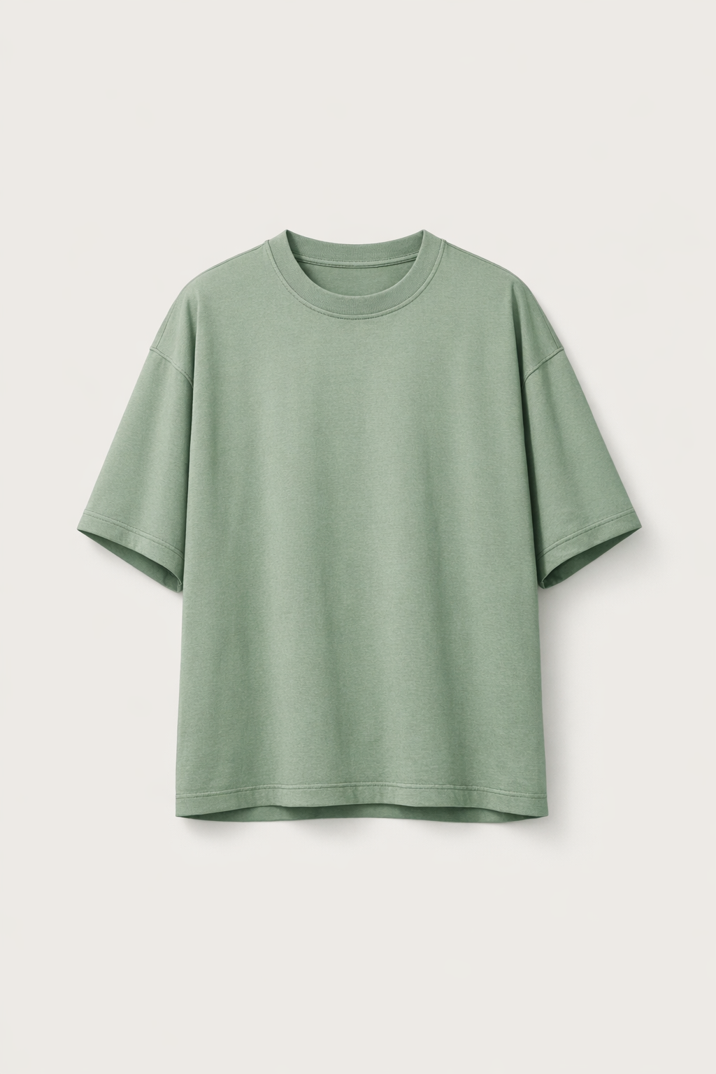 Aster Oversized Tee packshot in soft sage